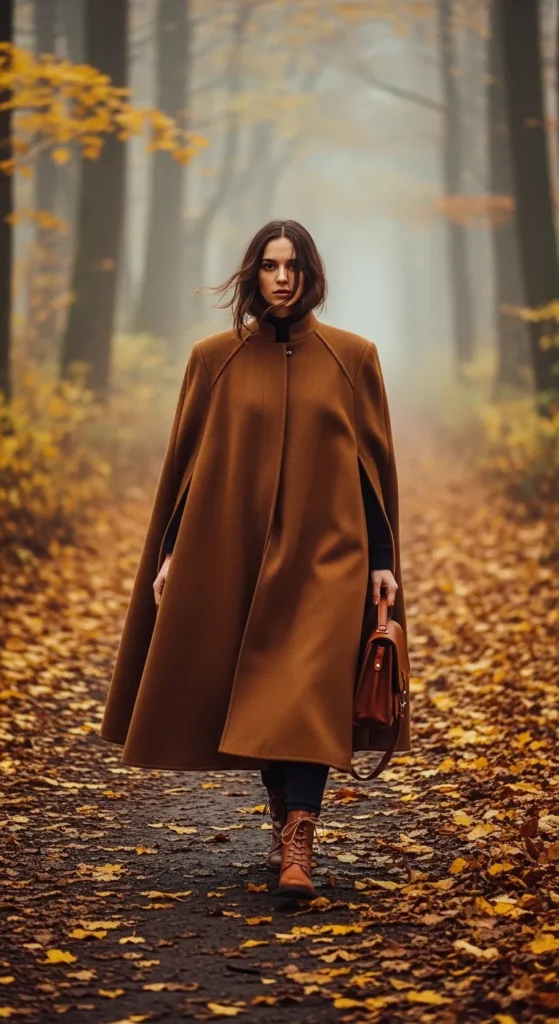 Cloak Over a Simple Outfit