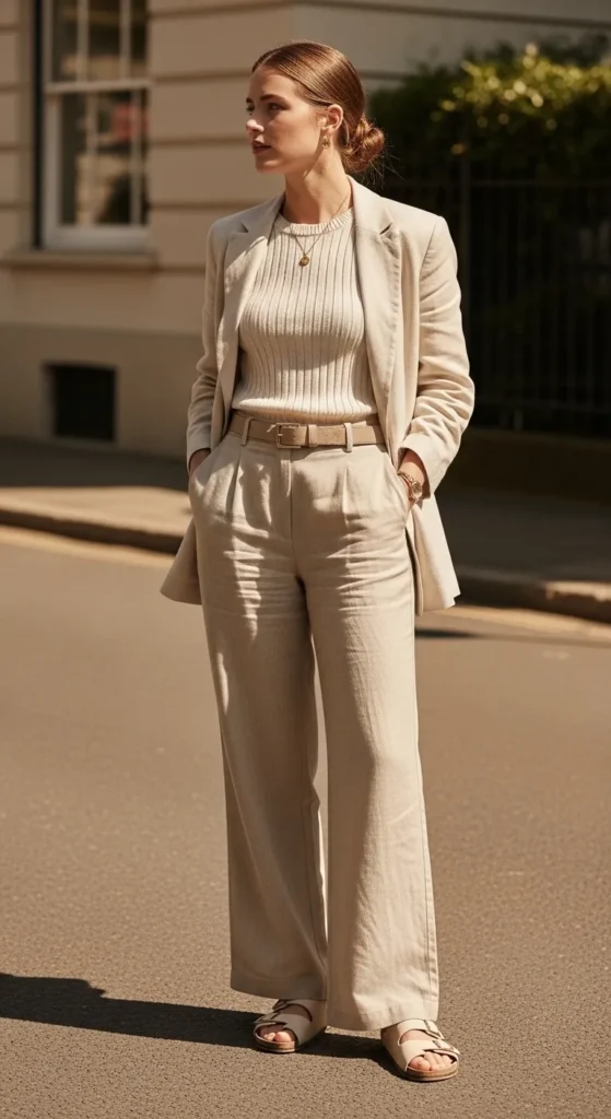 Warm Cream and Oatmeal dress