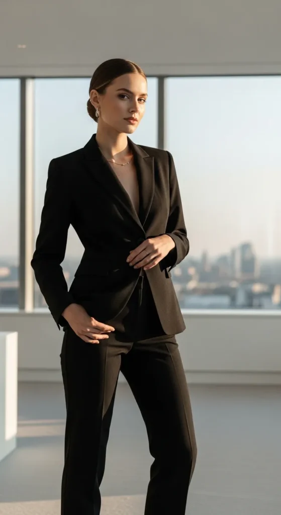 All-Black Work Outfit Idea