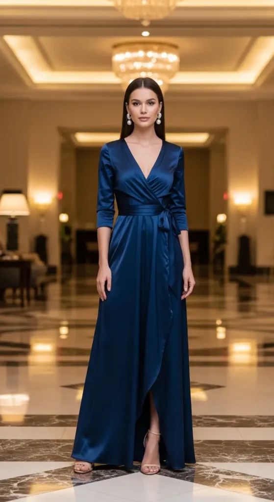 Sleek Navy Blue  Dress