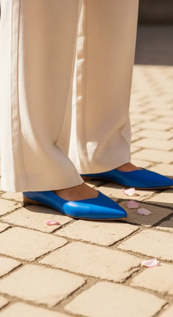Pointed-Toe Ballet Flats