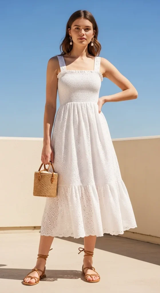 Broderie Anglaise Sundress