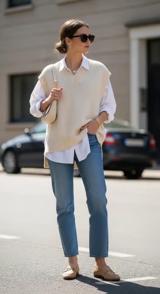 Oversized Knit Vest dress