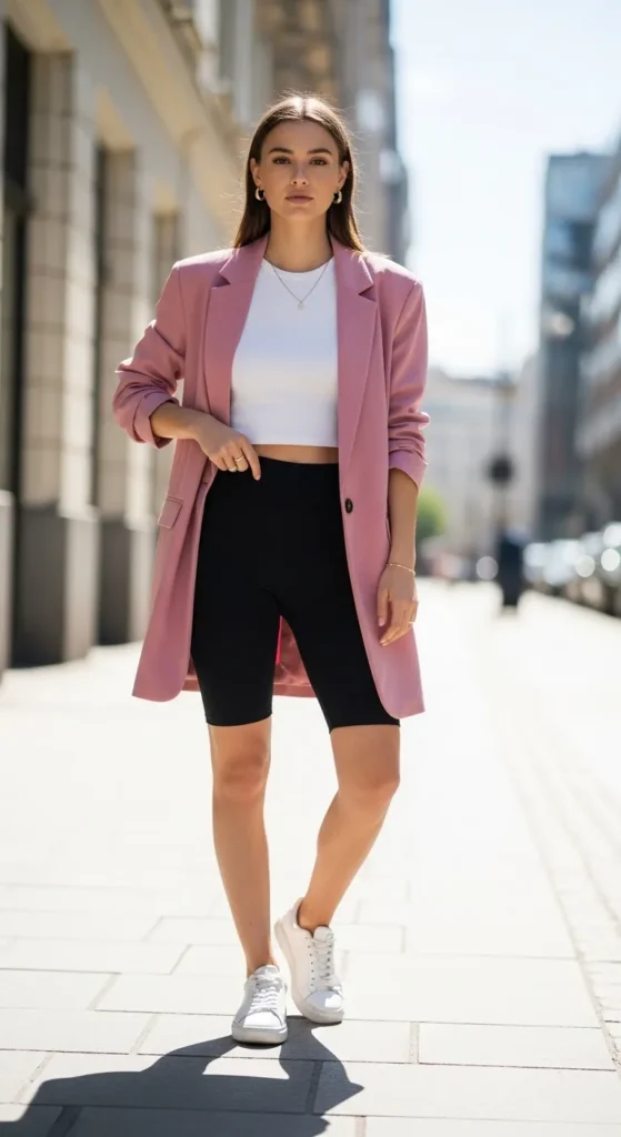 Blazer and Bike Shorts