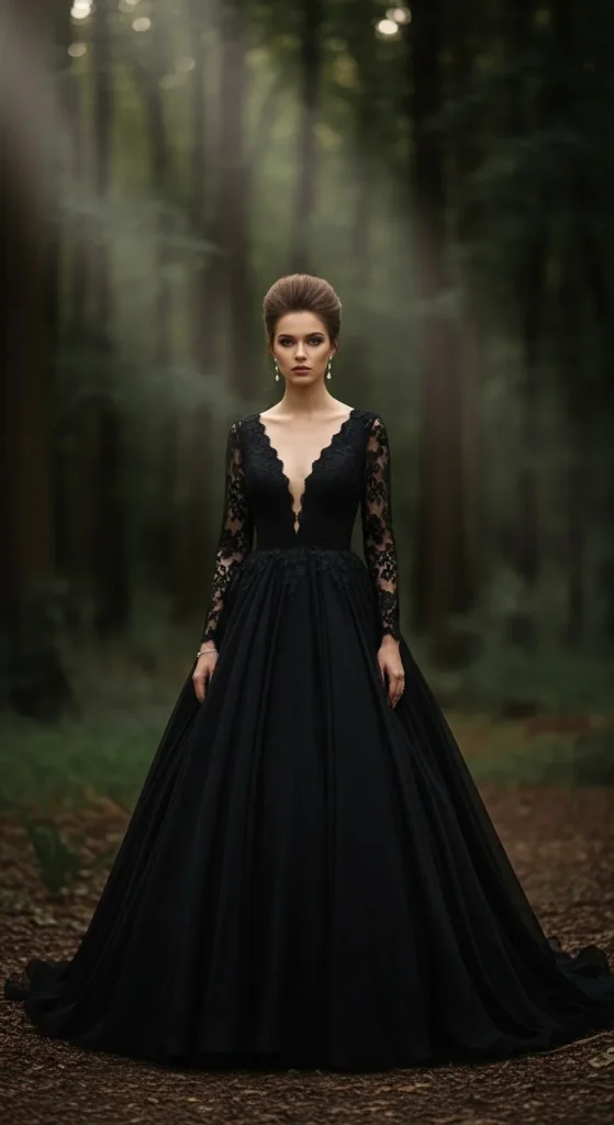All-Black Wedding Dress