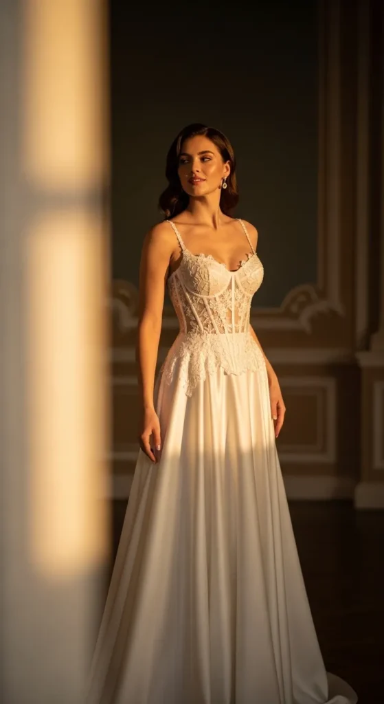 Modern Satin Corset Dress