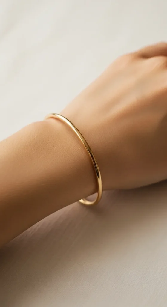 A Thin Gold Bangle