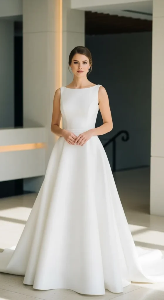 Minimal Fit and Flare Gown