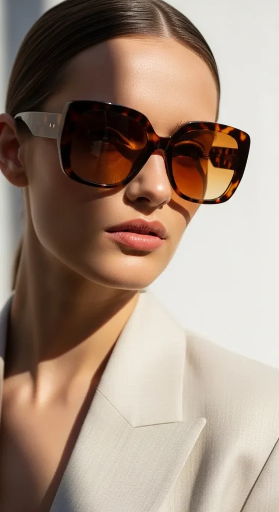 Oversized Tortoiseshell Sunglasses