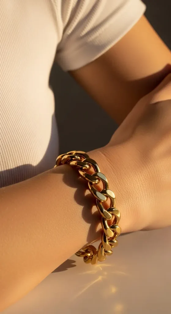 Chunky Gold Chain Bracelet