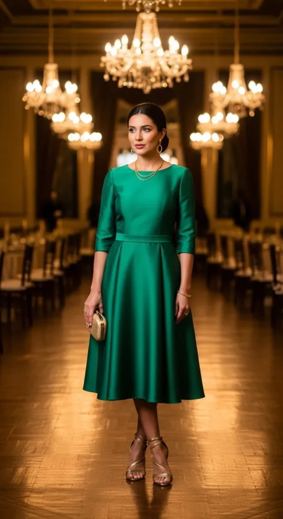 Emerald Green Cocktail Dress