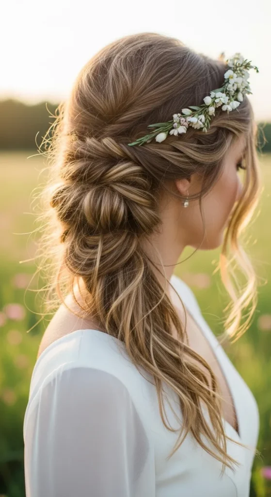 Bohemian Half-Up Half-Down