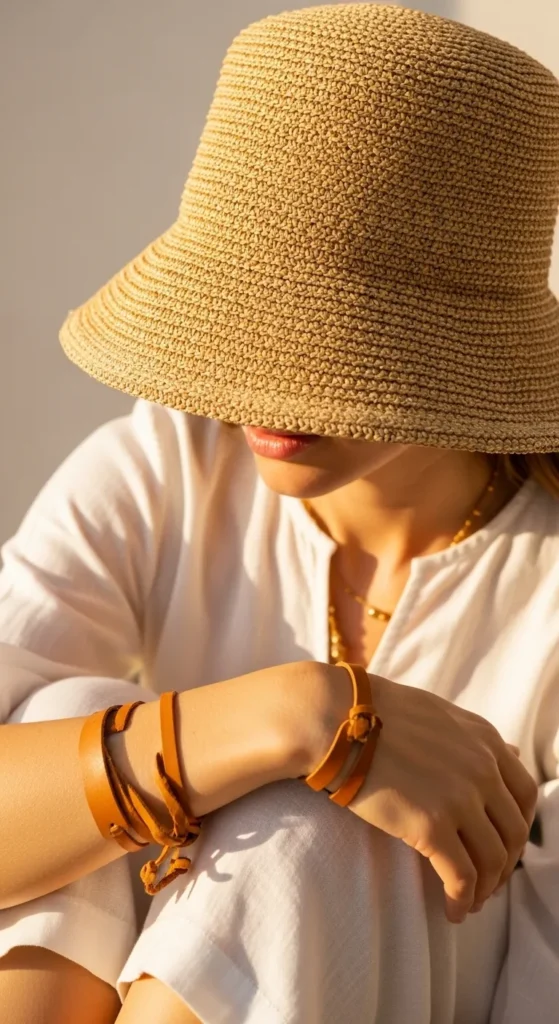 Raffia Bucket Hat