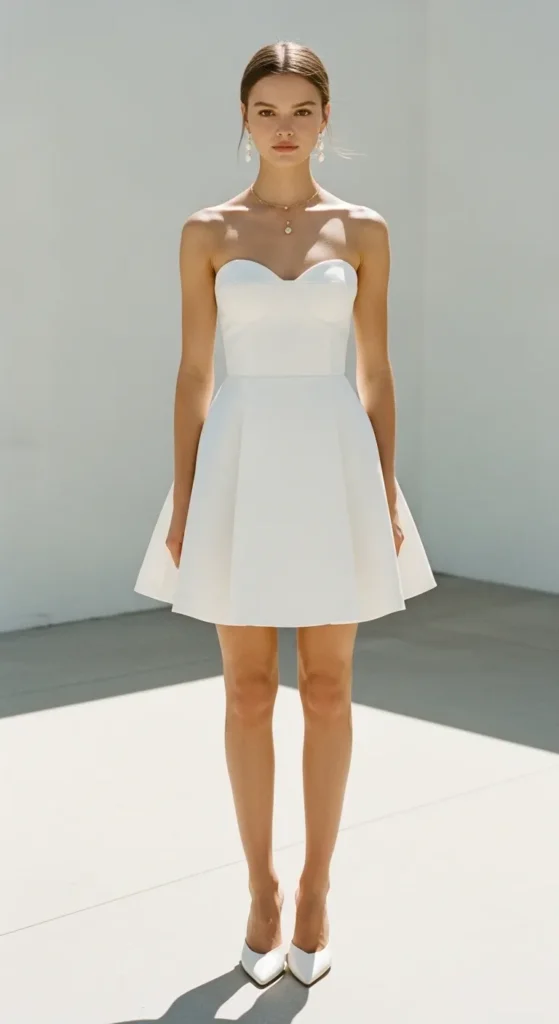 Strapless Structured Mini
