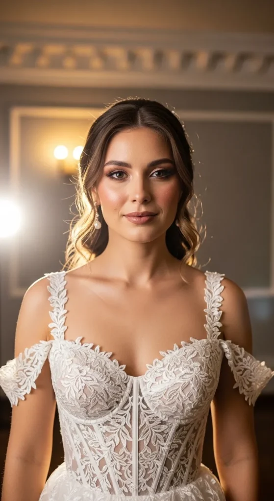 Lace Corset Style Wedding Dress