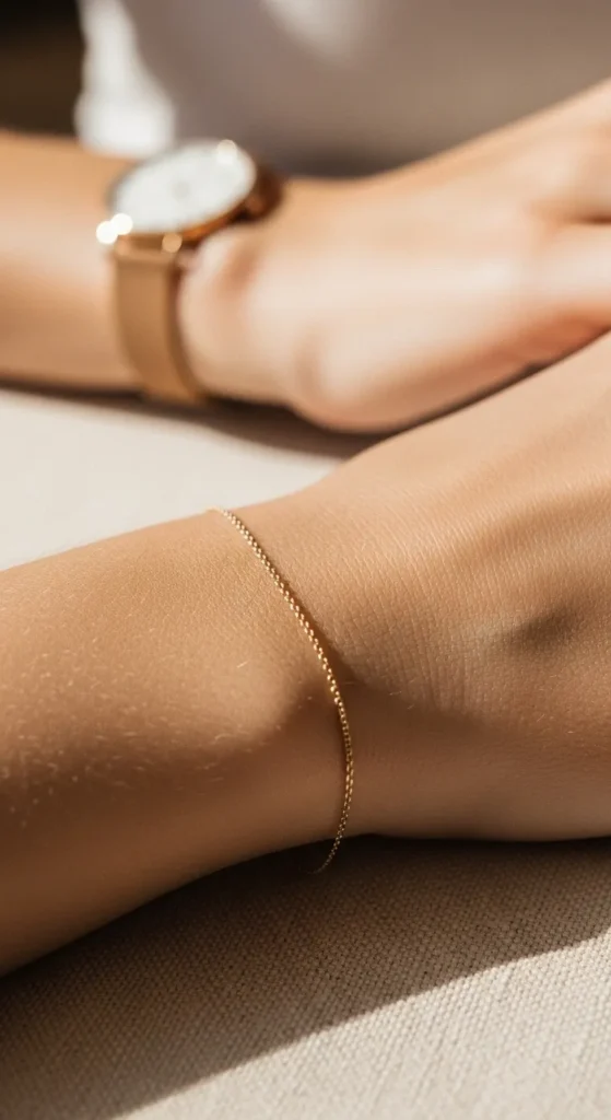 A Thin Chain Bracelet