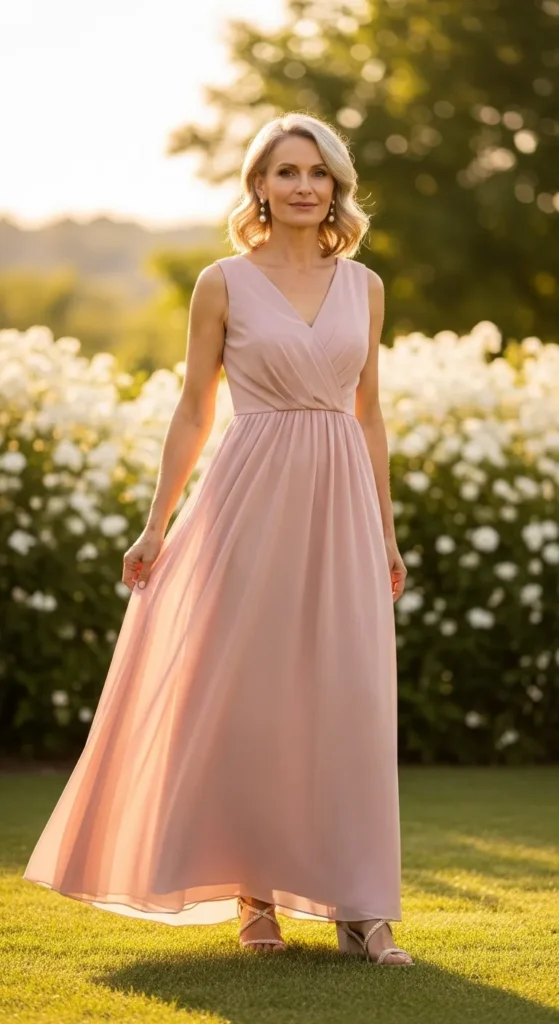 Elegant Chiffon Maxi Dress