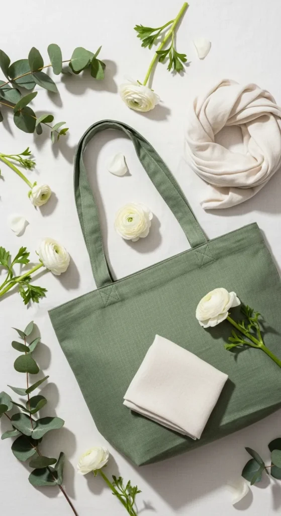 Linen Tote Bag in a Soft Neutral