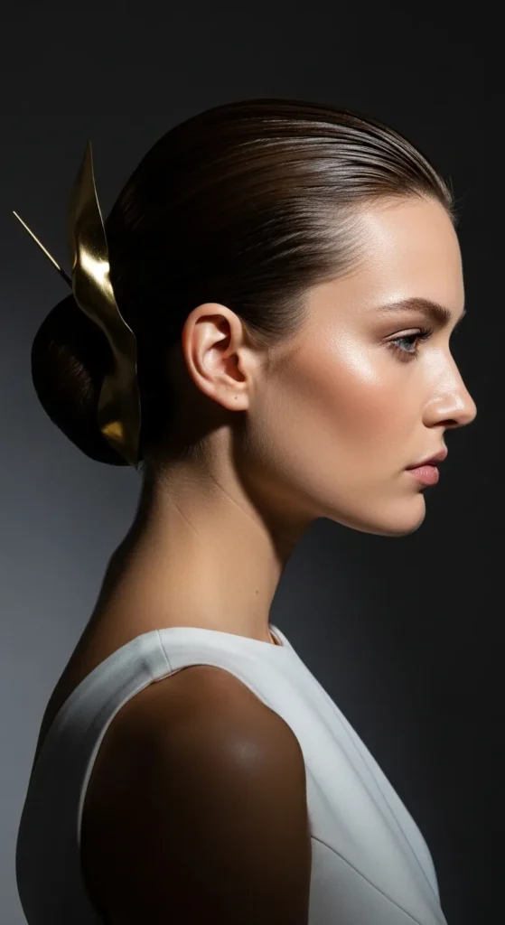 Wet Look Updo