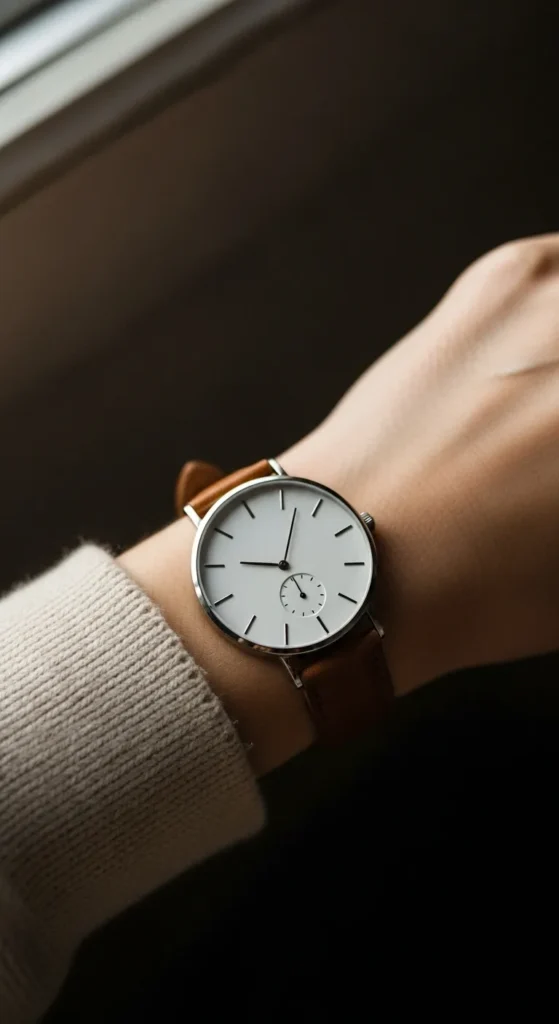  A Slim Leather Watch