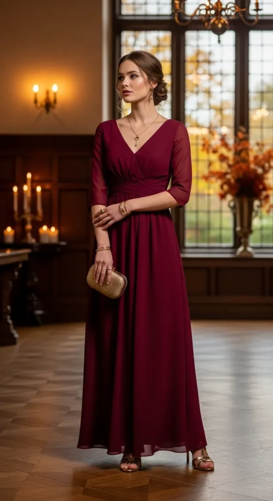 Burgundy Maxi Dress