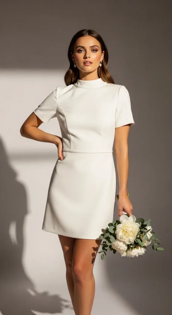 Short Minimal Wedding Dress