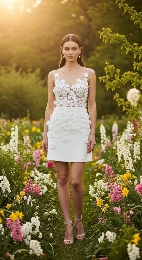 The Lace Mini Wedding Dress