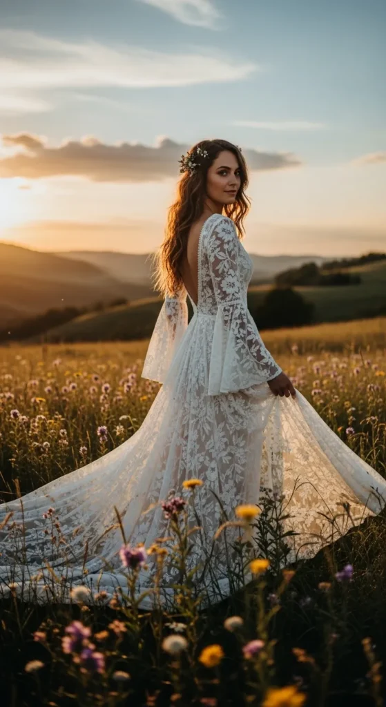 Boho Wedding Dresses for a Free Spirited Bride