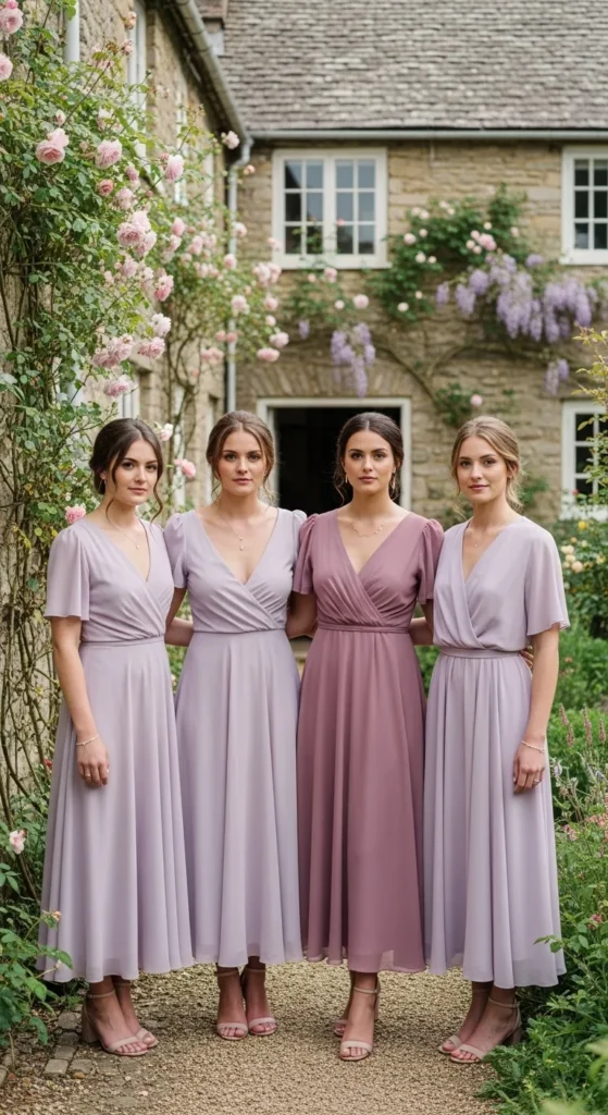 Soft Lilac and Mauve