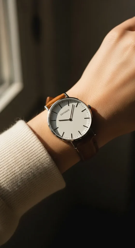 Minimalist White Dial Watch