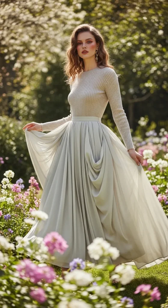Full Midi Skirts and Petticoat Drama