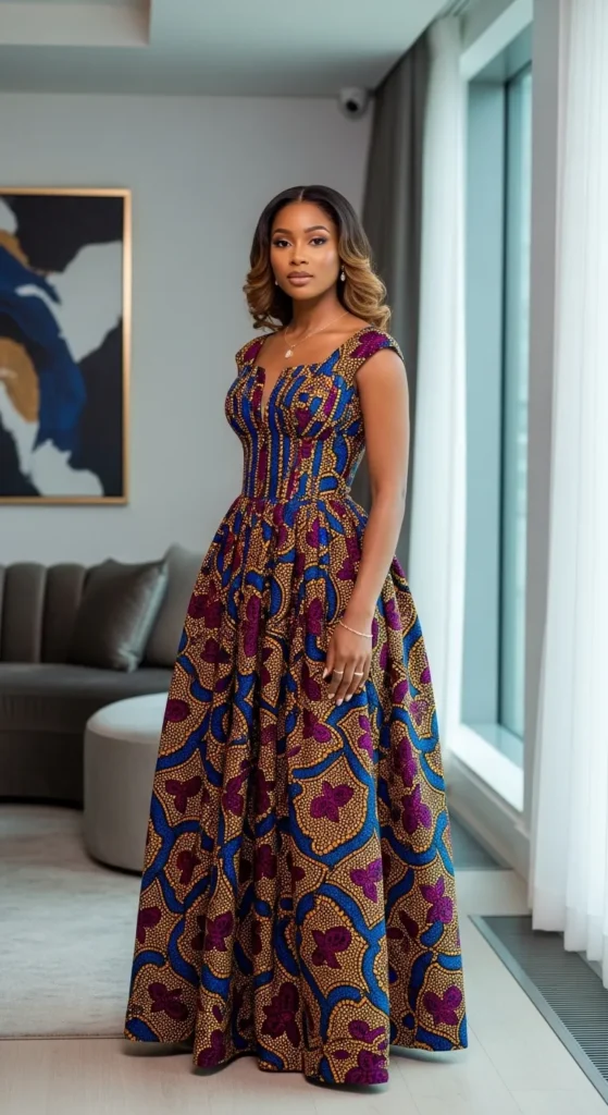  Ankara Maxi Dress