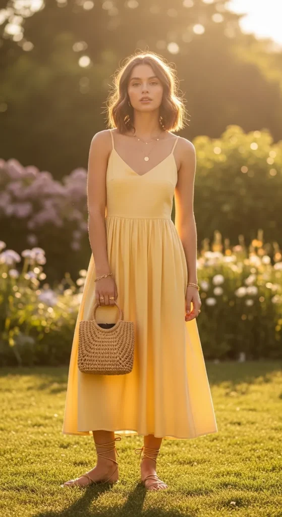  Soft Yellow Sundress
