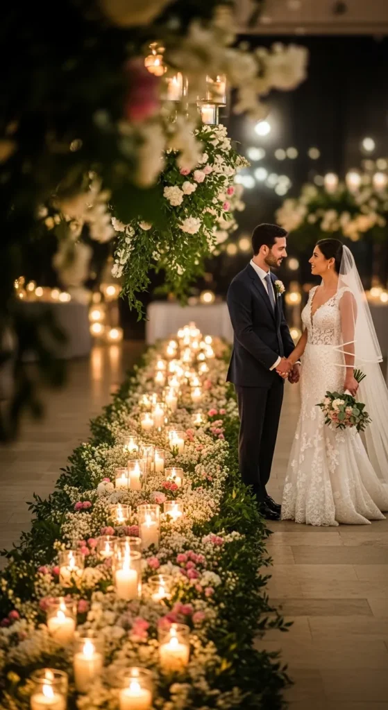  Candlelit Greenery Runner