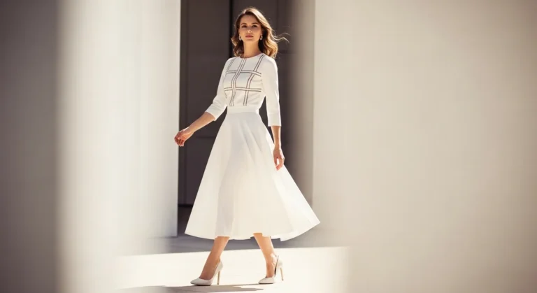 White Midi Skirt Outfit Ideas
