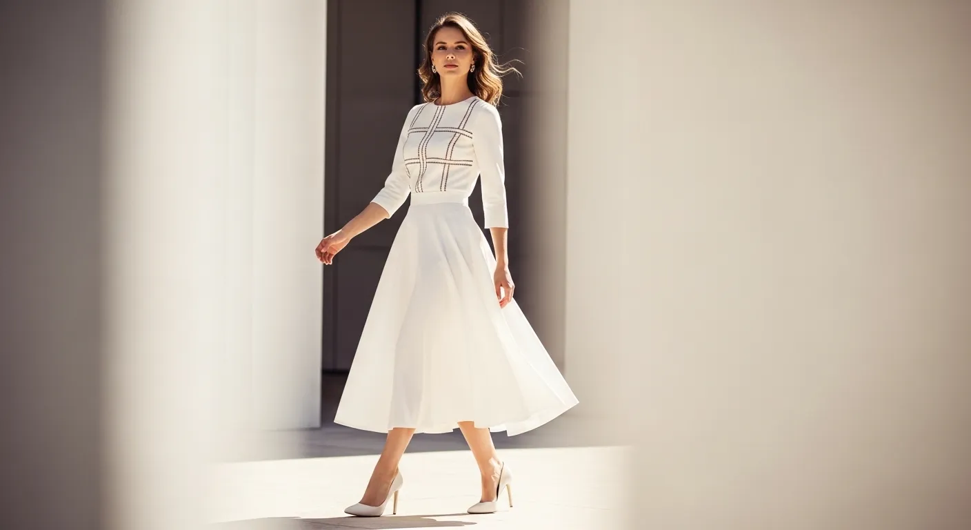 White Midi Skirt Outfit Ideas