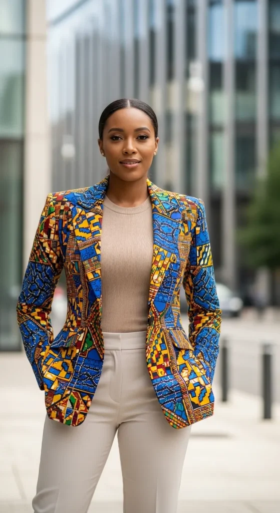 Ankara Blazer Over Everything