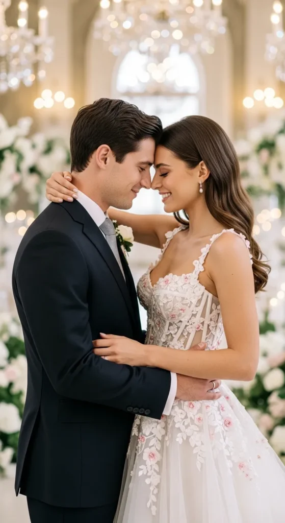 Floral Corset Bridal Gown