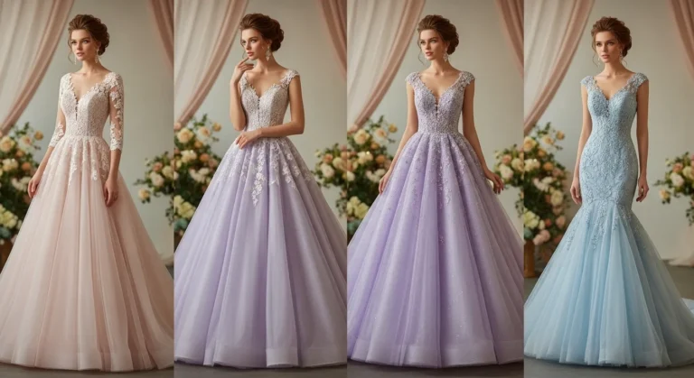 Stylish Colored Bridal Gowns