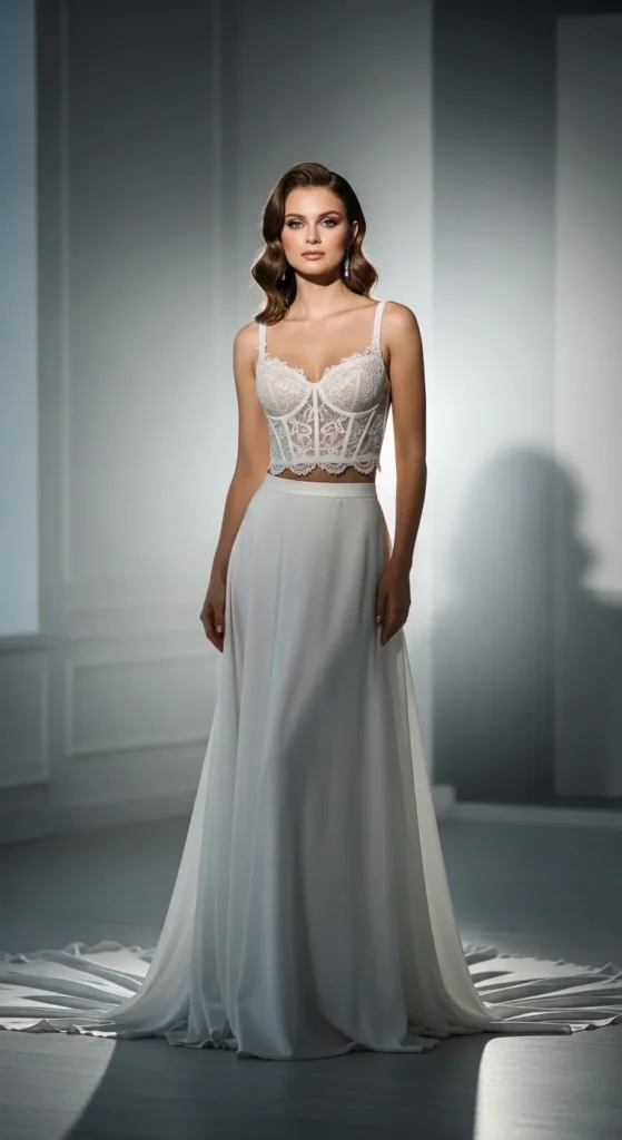 Chic Two-Piece Bridal Sets That Are Redefining Modern Wedding Style