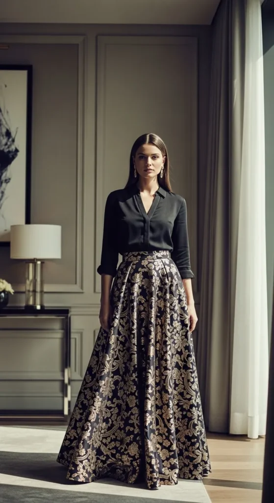 Statement Skirt, Simple Shirt