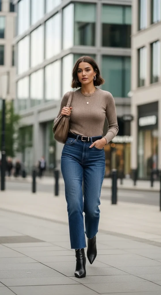  Dark Wash Straight-Leg Jeans
