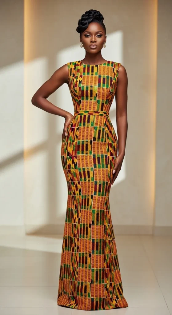 Peplum Ankara Gown