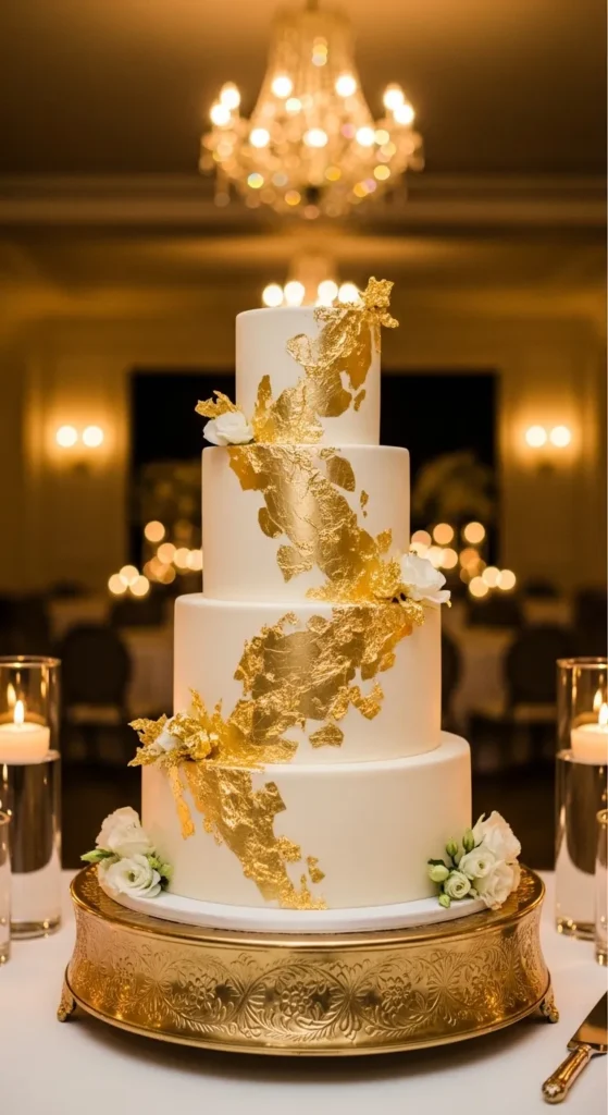 Gold Leaf Cake