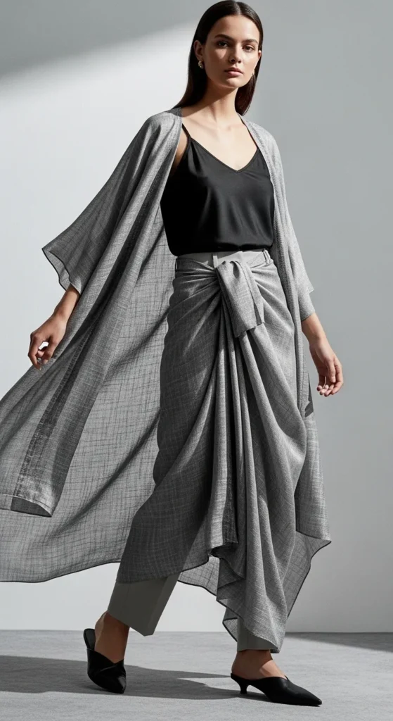  Sarong as a Kimono Layer