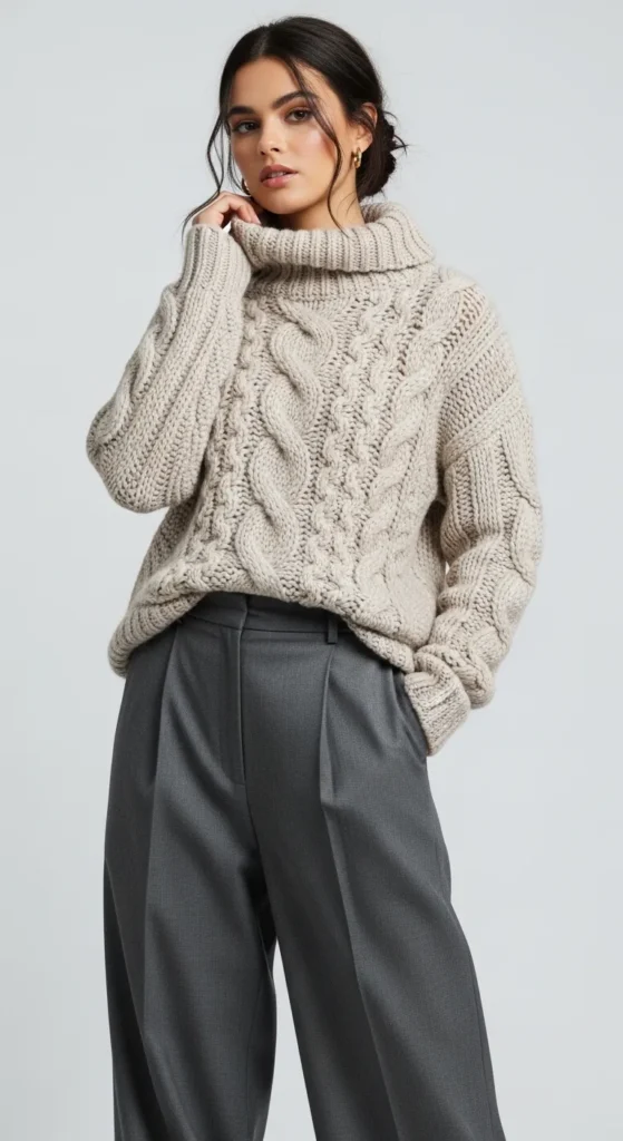 Quiet Luxury Knitwear Look