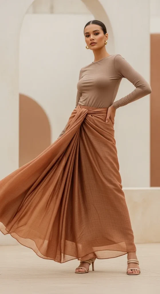 Maxi Skirt Sarong for City Streets