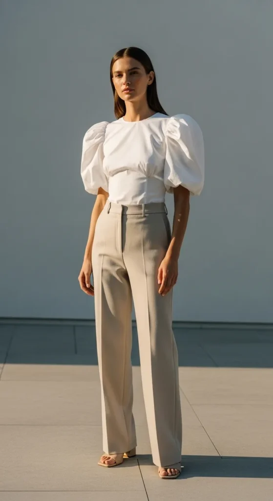 The Tailored Blazer Over a Feminine Dress