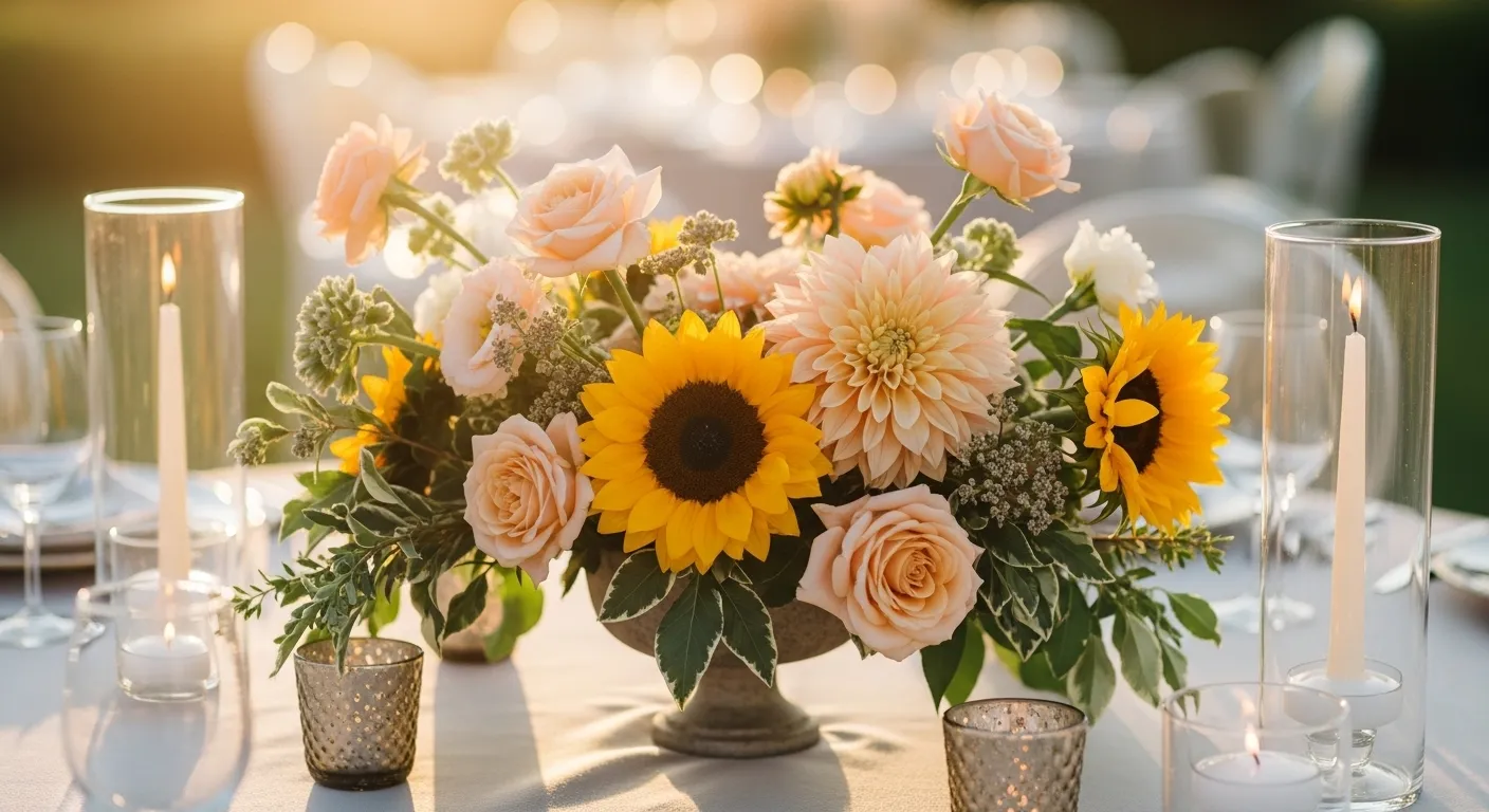 Sun Kissed Summer Wedding Centerpieces to Inspire You