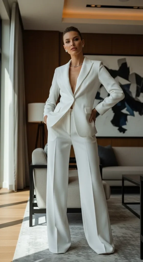 White Trouser Suit